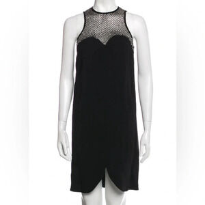 Stella Mcartney black and crystal cocktail shift dress in black size EU 36 US 0